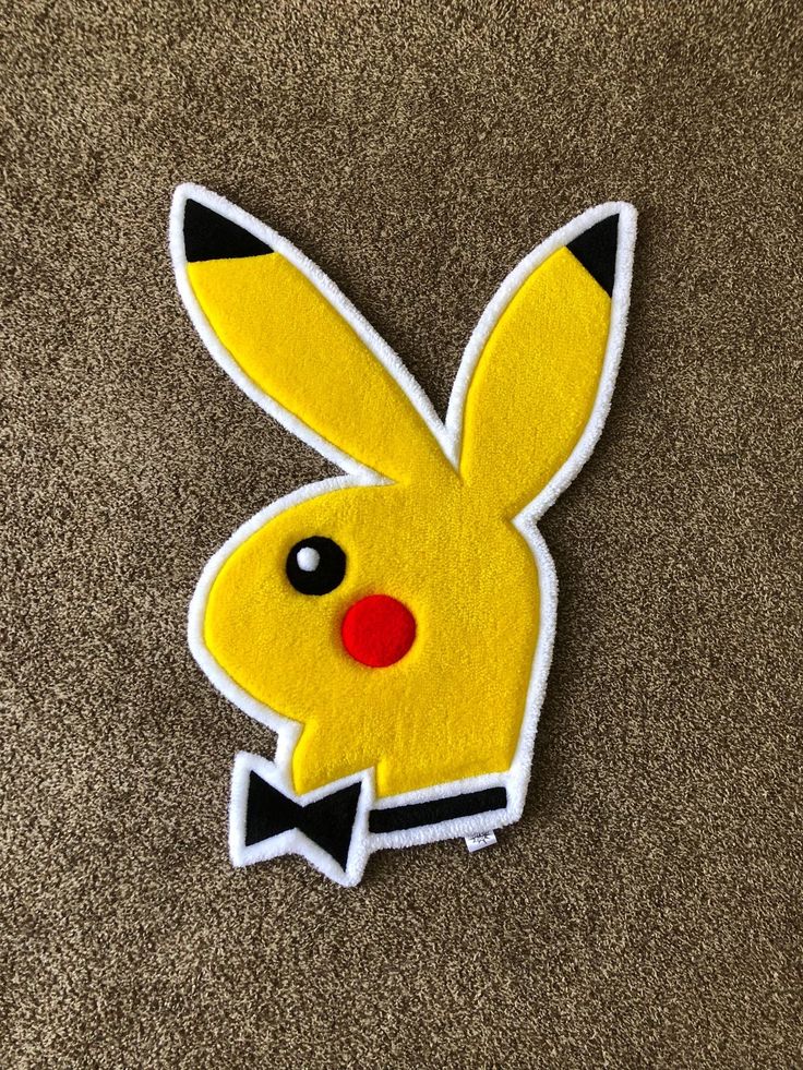Pikachu Playboy Handmade Tufted Rug